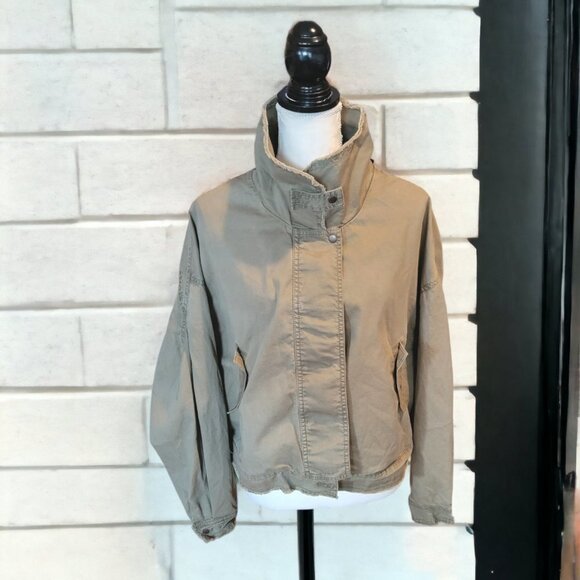 Melrose and Market Boho Khaki Colored Long Sleeve Casual Jacket - in size M - Picture 1 of 7